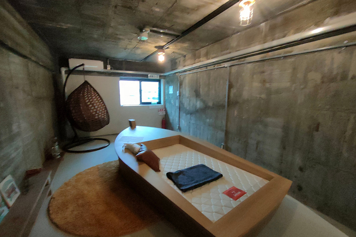 船屋を再現した「船と過ごす部屋」