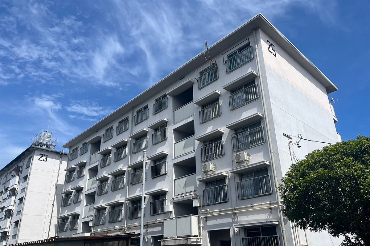 学生たちが入居する予定の公営住宅